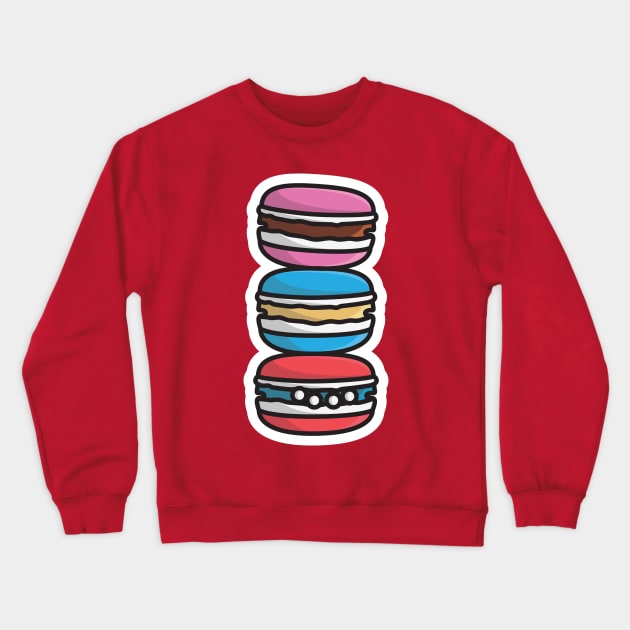 Set of Donuts with Icing Sticker vector illustration. Food objects icon concept. Set of colorful glossy donuts with glaze and powder sticker vector design with shadow. Crewneck Sweatshirt by AlviStudio